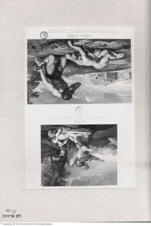 Vorderseite von Landesbildstelle Rheinland [http://creativecommons.org/publicdomain/mark/1.0/] Hagar in der Wüste vom Engel getröstet / Der Tod Abels - , bh334143. Foto.