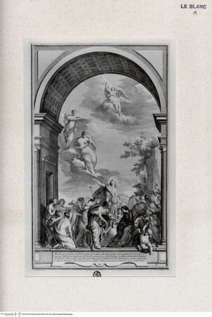 Vorderseite von Landesbildstelle Rheinland [http://creativecommons.org/publicdomain/mark/1.0/] Apoll führt die Musen zu Lorenzo de Medici: Allegorie auf die gute Zeit (Villa di Poggio Imperiale)-Blatt IV aus der Folge von 26 Blatt 'Pitture del Salone Imperiale..Firenze..' - , bh334155. Foto.