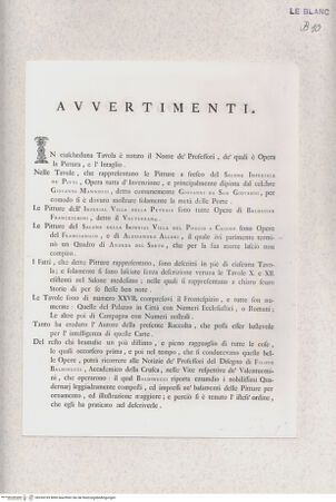 Vorderseite von Landesbildstelle Rheinland [http://creativecommons.org/publicdomain/mark/1.0/] Textblatt mit Angabe der Serienfolge und ihrer Vorlagen zu 'Pitture del Salone Imperiale del Palazzo di Firenze...' (Folge von 26 Bl.) - , bh334165. Foto.
