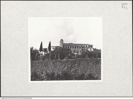 Vorderseite von Bibliotheca Hertziana [https://www.deutsche-digitale-bibliothek.de/content/lizenzen/rv-fz/] San Pietro alli Marmi - Gesamtansicht von Süden, bh334459_recto. Foto: Lehmann-Brockhaus, Otto.