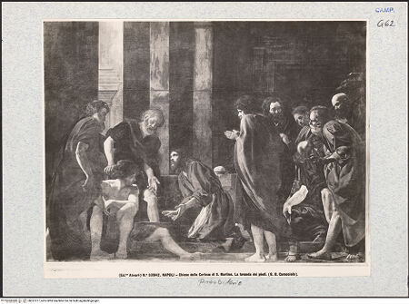 Vorderseite von Alinari [https://www.deutsche-digitale-bibliothek.de/content/lizenzen/rv-ez/] Christus wäscht die Füße der Apostel - Gesamtansicht, bh337277_recto. Foto.