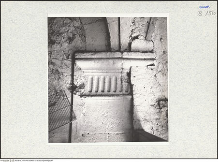 Vorderseite von Keller, Fritz-Eugen [https://www.deutsche-digitale-bibliothek.de/content/lizenzen/rv-fz/] Villa La Conigliera - Erdgeschoss, Arkade, Detail: Wandpfeiler, bh338360_recto. Foto: Keller, Fritz-Eugen.