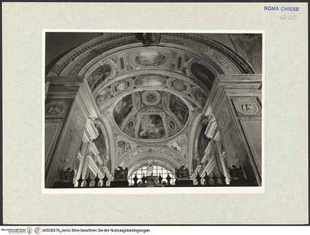 Vorderseite von Vasari [https://www.deutsche-digitale-bibliothek.de/content/lizenzen/rv-ez/] Santa Maria in AracoeliCappella della Pietà - Gewölbe, nach Süden, bh338376_recto. Foto.