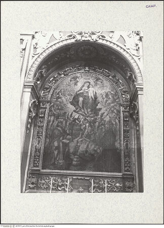 Vorderseite von Alparone, Giuseppe (Napoli) [https://www.deutsche-digitale-bibliothek.de/content/lizenzen/rv-ez/] Madonna delle Grazie (Die Madonna erscheint den Seelen im Fegefeuer) - Gesamtansicht, bh339101_recto. Foto: Alparone, Giuseppe.