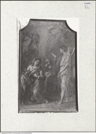 Vorderseite von Alparone, Giuseppe (Napoli) [https://www.deutsche-digitale-bibliothek.de/content/lizenzen/rv-ez/] Verkündigung - Gesamtansicht, bh339110_recto. Foto: Alparone, Giuseppe.