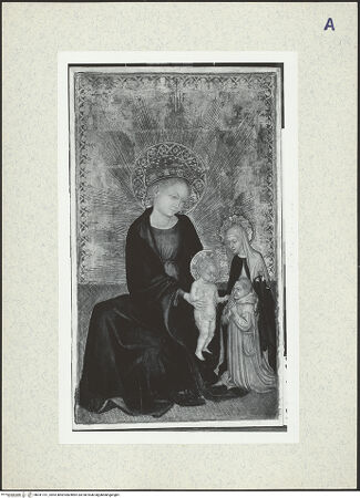 Vorderseite von Metropolitan Museum of Art [https://www.deutsche-digitale-bibliothek.de/content/lizenzen/rv-ez/] Madonna mit der heiligen Katharina und einem Stifter - , bh341151_recto. Foto.