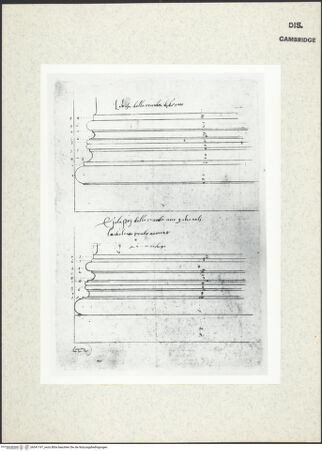 Vorderseite von Fogg Art Museum [https://www.deutsche-digitale-bibliothek.de/content/lizenzen/rv-ez/] Sogenanntes Sangallo SketchbookSäulenbasis und Säulenschaft aus dem Inneren der Cella des Pantheon - , bh341197_recto. Foto.