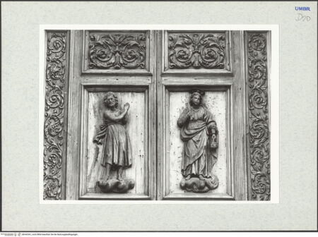 Vorderseite von Getty Research Institute [https://www.deutsche-digitale-bibliothek.de/content/lizenzen/rv-ez/] SeitenportalHeilige und Engel - Detail: obere Hälfte, bh342361_recto. Foto: Hutzel, Max.