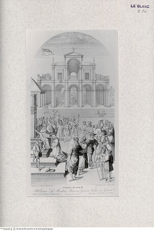 Vorderseite von Landesbildstelle Rheinland [http://creativecommons.org/publicdomain/mark/1.0/] Libreria Piccolomini - Serie der Geschichten aus dem Leben Pius' II.Äneas Piccolomini als Botschafter in Schottland - , bh342638. Foto.