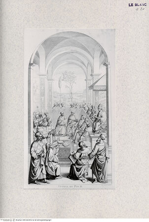 Vorderseite von Landesbildstelle Rheinland [http://creativecommons.org/publicdomain/mark/1.0/] Libreria Piccolomini - Serie der Geschichten aus dem Leben Pius' II.Äneas Piccolomini hält eine Versammlung in Mantua - , bh342641. Foto.