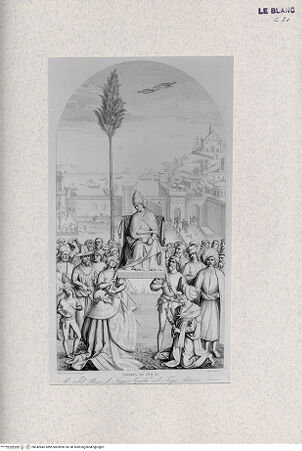 Vorderseite von Landesbildstelle Rheinland [http://creativecommons.org/publicdomain/mark/1.0/] Libreria Piccolomini - Serie der Geschichten aus dem Leben Pius' II.Äneas Piccolomini kommt in Ancona an - , bh342642. Foto.