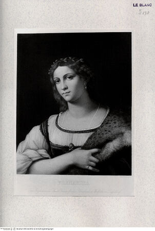 Vorderseite von Landesbildstelle Rheinland [http://creativecommons.org/publicdomain/mark/1.0/] La Fornarina - , bh342647. Foto.