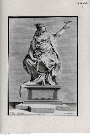 Vorderseite von Landesbildstelle Rheinland [http://creativecommons.org/publicdomain/mark/1.0/] Temperantia - Allegorie für das Grabmal Sixtus' V. (12 Blatt, siehe auch Antichi, Cesari, Salimbeni) - , bh342649. Foto.