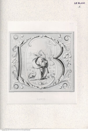 Vorderseite von Landesbildstelle Rheinland [http://creativecommons.org/publicdomain/mark/1.0/] S . Marco, Convento dei Padri predicatori in Firenze, illustrato e inciso principalmente nei dipinti del B. Giovanni Angelico...'Taf. IX: David - , bh342652. Foto.