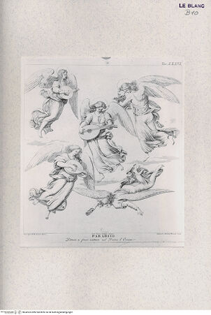 Vorderseite von Landesbildstelle Rheinland [http://creativecommons.org/publicdomain/mark/1.0/] Paradiesengel (Taf. XXXVI aus Della Valle, G. 'Storia del Duomo di Orvieto', Roma 1791) - , bh342655. Foto.