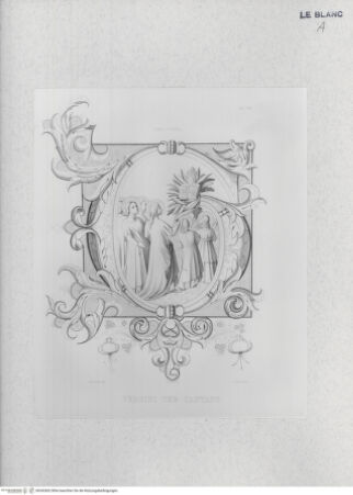 Vorderseite von Landesbildstelle Rheinland [http://creativecommons.org/publicdomain/mark/1.0/] S . Marco, Convento dei Padri predicatori in Firenze, illustrato e inciso principalmente nei dipinti del B. Giovanni Angelico...'Taf. VIII: Singende Jungfrauen - , bh342662. Foto.