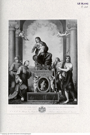 Vorderseite von Landesbildstelle Rheinland [http://creativecommons.org/publicdomain/mark/1.0/] La Madonna del San Francesco - , bh342667. Foto.