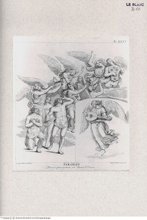 Vorderseite von Landesbildstelle Rheinland [http://creativecommons.org/publicdomain/mark/1.0/] Paradiesengel (Taf. XXXV aus Della Valle, G. 'Storia del Duomo di Orvieto', Roma 1791) - , bh342669. Foto.