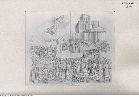 Vorderseite von Landesbildstelle Rheinland [http://creativecommons.org/publicdomain/mark/1.0/] Der Antichrist (Taf. XXIX aus Della Valle, G. 'Storia del Duomo di Orvieto', Roma 1791) - , bh342687. Foto.