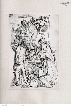 Vorderseite von Landesbildstelle Rheinland [http://creativecommons.org/publicdomain/mark/1.0/] Thronende Madonna mit Heiligen - , bh342700. Foto.