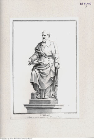 Vorderseite von Landesbildstelle Rheinland [http://creativecommons.org/publicdomain/mark/1.0/] Der Hl. Thomas (Taf. XXIII aus Della Valle, G. 'Storia del Duomo di Orvieto', Roma 1791) - , bh342714. Foto.