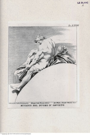 Vorderseite von Landesbildstelle Rheinland [http://creativecommons.org/publicdomain/mark/1.0/] Mosaik der Fassade (Taf. XXVIII aus Della Valle, G.'Storia del Duomo di Orvieto', Roma 1791) - , bh342716. Foto.