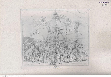 Vorderseite von Landesbildstelle Rheinland [http://creativecommons.org/publicdomain/mark/1.0/] Die Hölle (Taf. XXXIII aus Della Valle, G. 'Storia del Duomo di Orvieto', Roma 1791) - , bh342718. Foto.