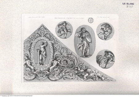 Vorderseite von Landesbildstelle Rheinland [http://creativecommons.org/publicdomain/mark/1.0/] Imagines Farnesinae Cubiculi; Stichfolge nach dem Freskenzyklus im Schlafgemach des Palazzo FarneseMythologische Darstellung - , bh342741. Foto.