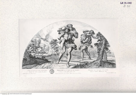 Vorderseite von Landesbildstelle Rheinland [http://creativecommons.org/publicdomain/mark/1.0/] Imagines Farnesinae Cubiculi; Stichfolge nach dem Freskenzyklus im Schlafgemach des Palazzo FarneseAmphinomos - , bh342743. Foto.