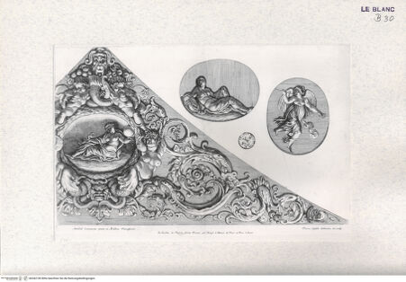 Vorderseite von Landesbildstelle Rheinland [http://creativecommons.org/publicdomain/mark/1.0/] Imagines Farnesinae Cubiculi; Stichfolge nach dem Freskenzyklus im Schlafgemach des Palazzo FarneseMythologische Darstellung - , bh342745. Foto.