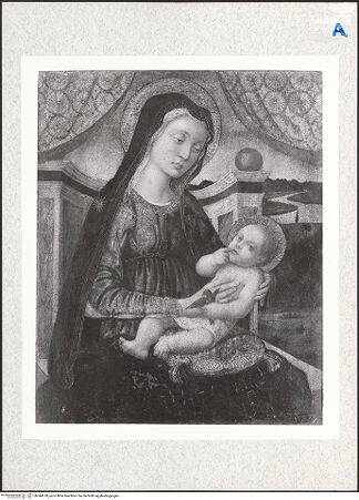 Vorderseite von Philadelphia Museum of Art [https://www.deutsche-digitale-bibliothek.de/content/lizenzen/rv-ez/] Thronende Madonna mit Kind - , bh344378_recto. Foto.