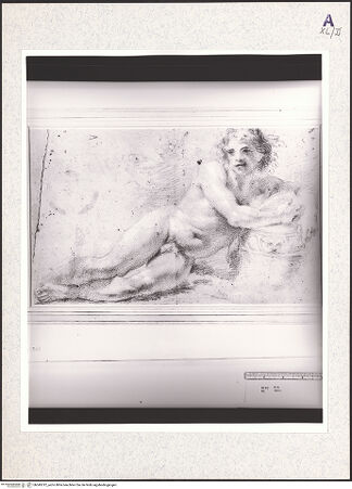 Vorderseite von Getty Research Institute? [https://www.deutsche-digitale-bibliothek.de/content/lizenzen/rv-fz/] Portal mit thronender Maria, Propheten mit Spruchbändern und musizierenden Engeln - Scheitel, Detail: Madonna, bh345312_recto. Foto: Hutzel, Max.