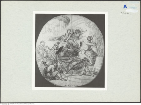 Vorderseite von Réunion des Musées Nationaux [https://www.deutsche-digitale-bibliothek.de/content/lizenzen/rv-ez/] Der Tod Alexanders - , bh346377_recto. Foto.