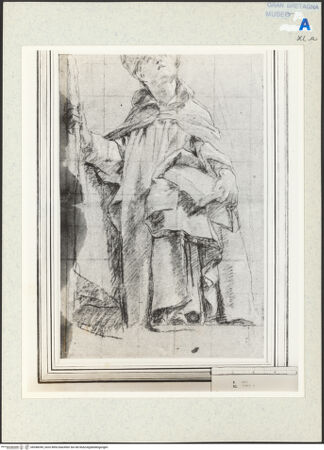 Vorderseite von Villani [https://www.deutsche-digitale-bibliothek.de/content/lizenzen/rv-ez/] Stehender Heiliger - , bh348349_recto. Foto.