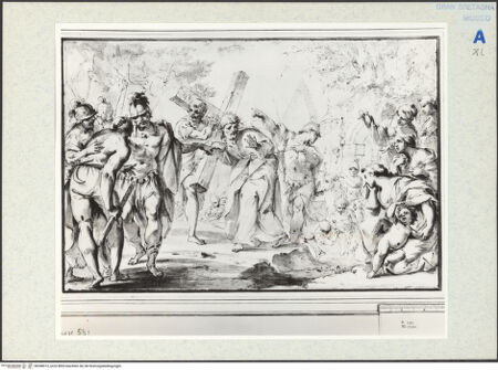 Vorderseite von Royal Collection Enterprises Limited [https://www.deutsche-digitale-bibliothek.de/content/lizenzen/rv-ez/] Kreuztragung - , bh348513_recto. Foto.