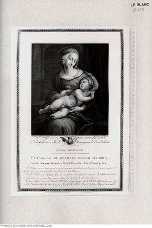 Vorderseite von Veste Coburg [http://creativecommons.org/publicdomain/mark/1.0/] Madonna aus der Sammlung Bridgewater - , bh349862. Foto.