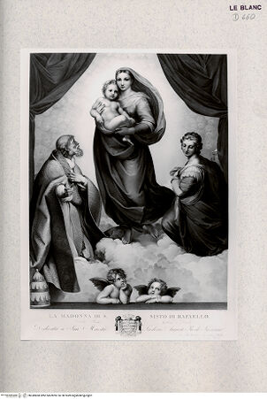 Vorderseite von Veste Coburg [http://creativecommons.org/publicdomain/mark/1.0/] Die Sixtinische Madonna ("Madonna Sistina") - , bh349868. Foto.