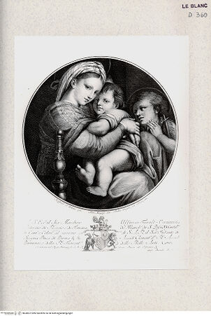 Vorderseite von Veste Coburg [http://creativecommons.org/publicdomain/mark/1.0/] Madonna della Sedia - , bh349872. Foto.