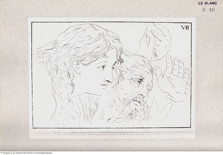 Vorderseite von Veste Coburg [http://creativecommons.org/publicdomain/mark/1.0/] Studien zu der "Verklärung Christi"Zwei Köpfe (Bl VII) - , bh349875. Foto.