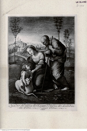 Vorderseite von Veste Coburg [http://creativecommons.org/publicdomain/mark/1.0/] Heilige Familie mit Lamm - , bh349889. Foto.