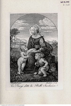 Vorderseite von Veste Coburg [http://creativecommons.org/publicdomain/mark/1.0/] Madonna, genannt "Die schöne Gärtnerin" - , bh349890. Foto.