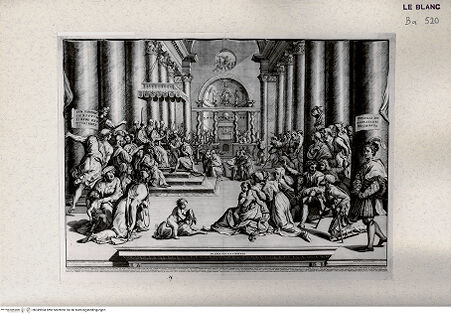 Vorderseite von Veste Coburg [http://creativecommons.org/publicdomain/mark/1.0/] "Picturae Raphaelis Sanctij Urbinatis ex aula et conclavibus Palatij Vaticani"Die Schenkung Roms (Stanze di Raffaello; Sala di Costantino) - , bh349904. Foto.