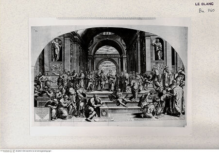 Vorderseite von Veste Coburg [http://creativecommons.org/publicdomain/mark/1.0/] Die Schule von Athen - , bh349907. Foto.