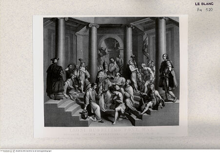 Vorderseite von Veste Coburg [http://creativecommons.org/publicdomain/mark/1.0/] Die Taufe Konstantins - , bh349926. Foto.