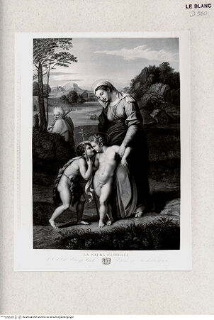 Vorderseite von Veste Coburg [http://creativecommons.org/publicdomain/mark/1.0/] Heilige Familie in der Landschaft ("Madonna del passeggio") - , bh349934. Foto.