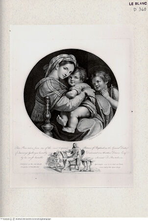 Vorderseite von Veste Coburg [http://creativecommons.org/publicdomain/mark/1.0/] Madonna della Sedia - , bh349942. Foto.