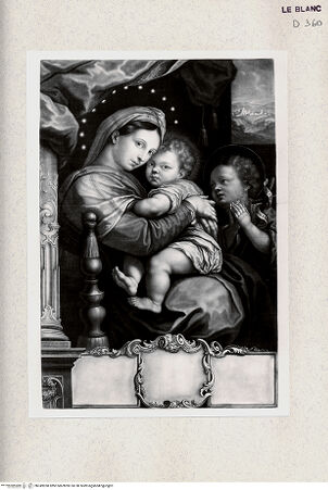 Vorderseite von Veste Coburg [http://creativecommons.org/publicdomain/mark/1.0/] Madonna della Sedia - , bh349958. Foto.