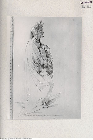 Vorderseite von Veste Coburg [http://creativecommons.org/publicdomain/mark/1.0/] Catalogue raisonné des dessins originaux des plus grands maitres anciens et modernes qui fai-soient partie du cabinet de prince Ch.de Ligne 1794Dante Alighieri (Detail aus dem "Parnass") - , bh349967. Foto.