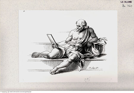 Vorderseite von Veste Coburg [http://creativecommons.org/publicdomain/mark/1.0/] Diogenes (Detail aus der "Schule von Athen") - , bh349979. Foto.
