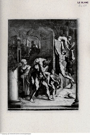 Vorderseite von Veste Coburg [http://creativecommons.org/publicdomain/mark/1.0/] Der Brand des Borgo (Stanza dell"Incendio di Borgo) - , bh350008. Foto.